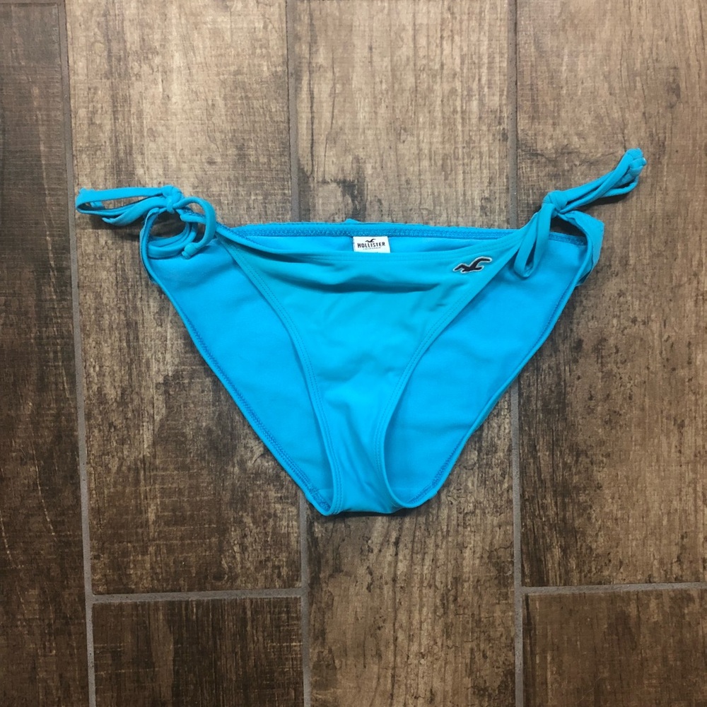 Ruffled Blue Bikini Bottoms